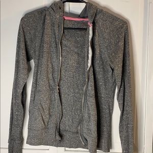 Light gray zip up jacket